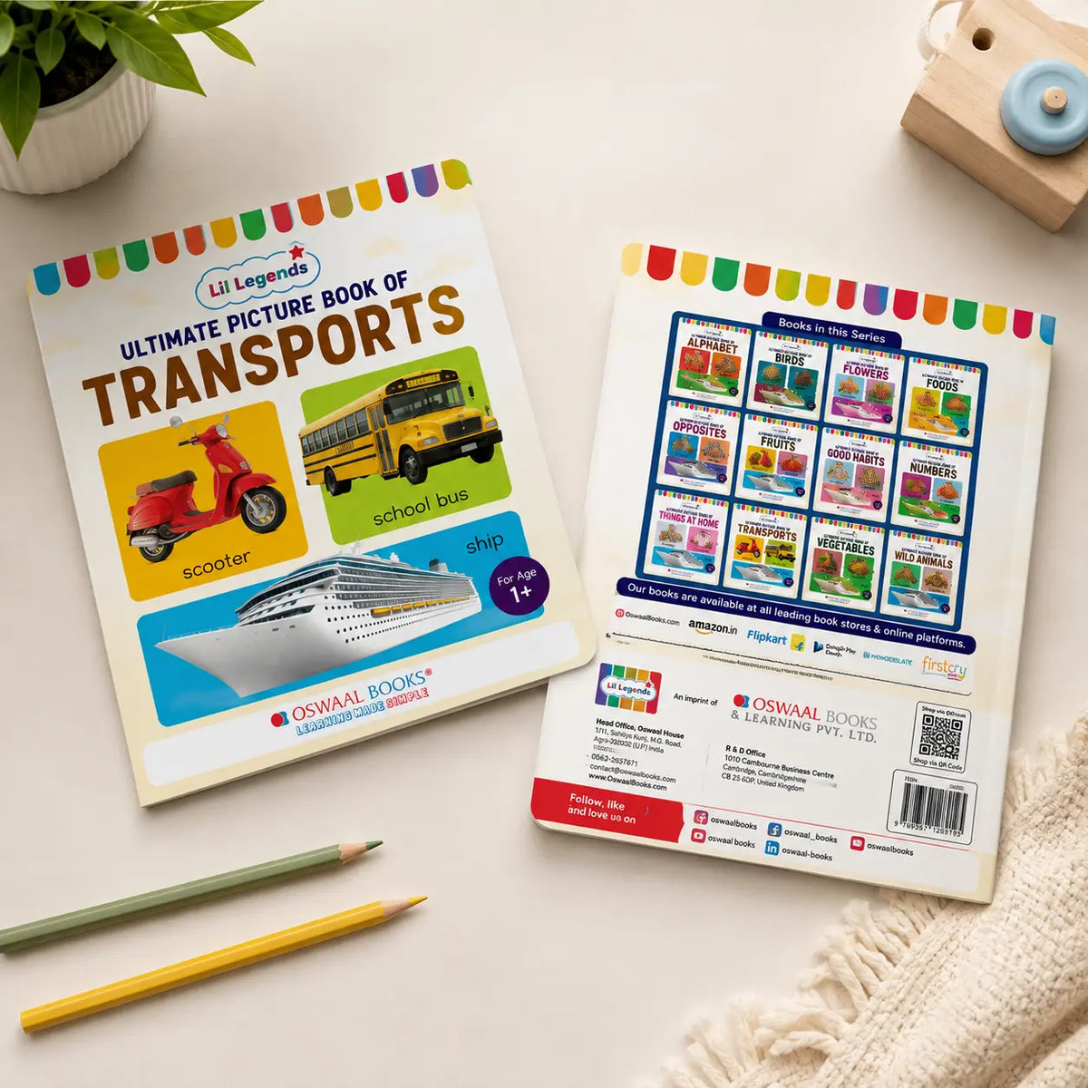 Lil Legends Picture Book for Kids Age 1+ Years - Learn About Transport & Vehicles | Early Learning Illustrated Book with Colourful Pictures | First Words Book for Toddlers & Preschoolers 