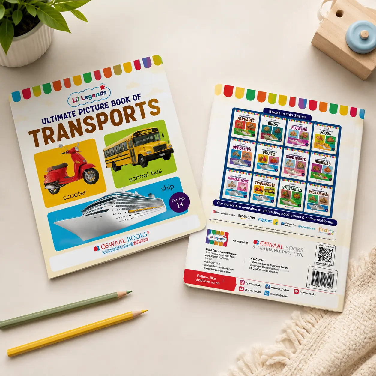 Lil Legends Picture Book for Kids Age 1+ Years - Learn About Transport & Vehicles | Early Learning Illustrated Book with Colourful Pictures | First Words Book for Toddlers & Preschoolers 