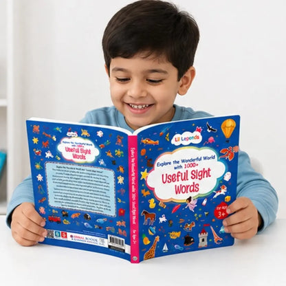 Lil Legends My Book of Useful Sight Words for Kids Age 3+ Years - Engaging Activity Book to Learn High-Frequency English Words | Early Reading & Vocabulary Book for Preschoolers 