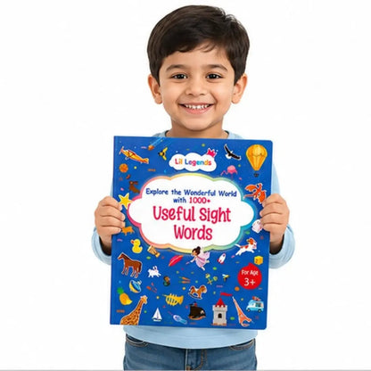 Lil Legends My Book of Useful Sight Words for Kids Age 3+ Years - Engaging Activity Book to Learn High-Frequency English Words | Early Reading & Vocabulary Book for Preschoolers 