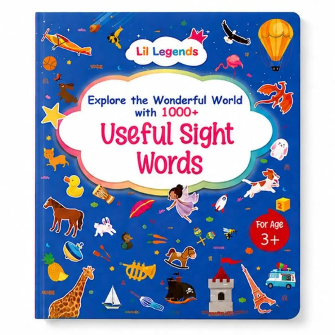 Lil Legends My Book of Useful Sight Words for Kids Age 3+ Years - Engaging Activity Book to Learn High-Frequency English Words | Early Reading & Vocabulary Book for Preschoolers 