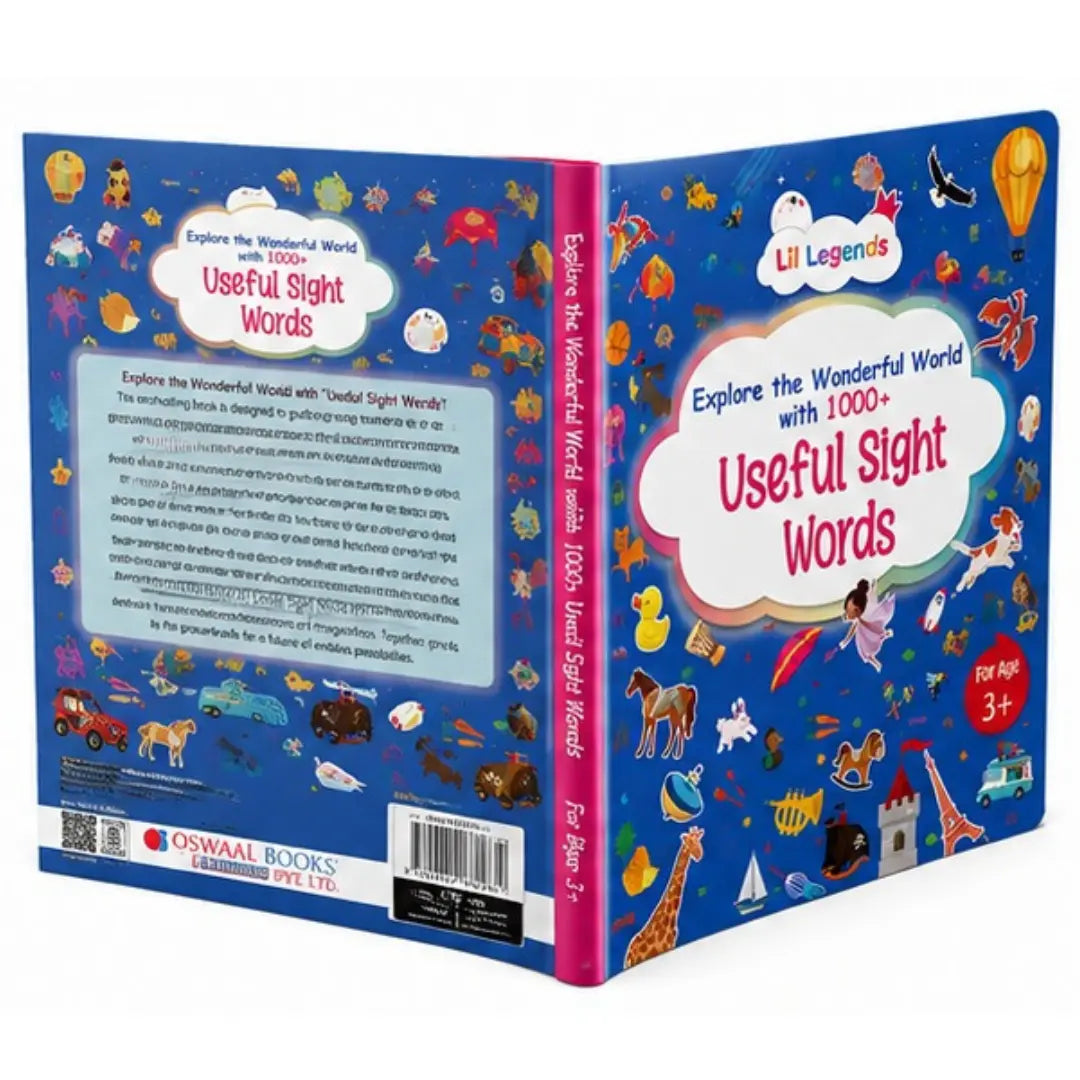 Lil Legends My Book of Useful Sight Words for Kids Age 3+ Years - Engaging Activity Book to Learn High-Frequency English Words | Early Reading & Vocabulary Book for Preschoolers 