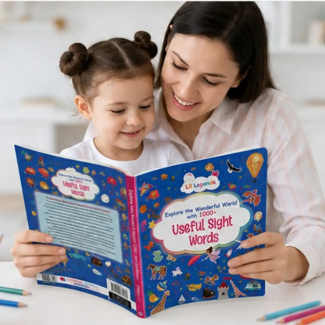 Lil Legends My Book of Useful Sight Words for Kids Age 3+ Years - Engaging Activity Book to Learn High-Frequency English Words | Early Reading & Vocabulary Book for Preschoolers 