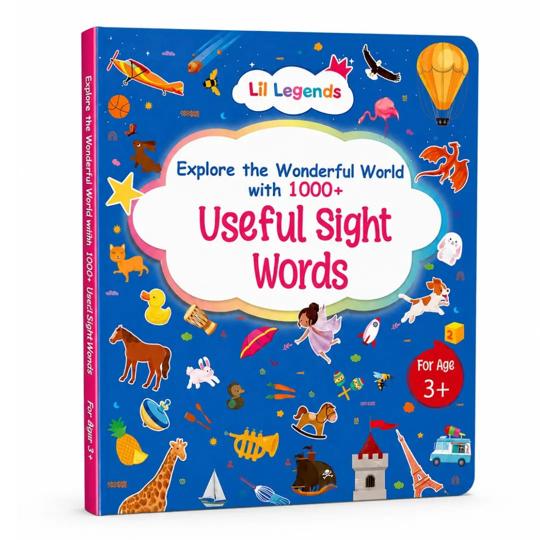 Lil Legends My Book of Useful Sight Words for Kids Age 3+ Years - Engaging Activity Book to Learn High-Frequency English Words | Early Reading & Vocabulary Book for Preschoolers 