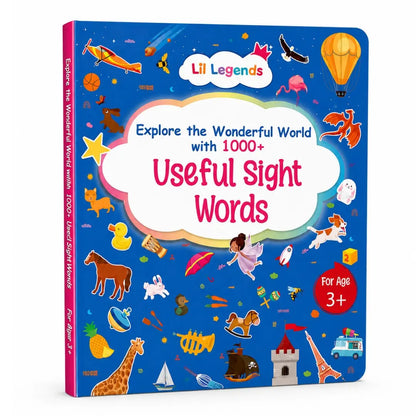 Lil Legends My Book of Useful Sight Words for Kids Age 3+ Years - Engaging Activity Book to Learn High-Frequency English Words | Early Reading & Vocabulary Book for Preschoolers 