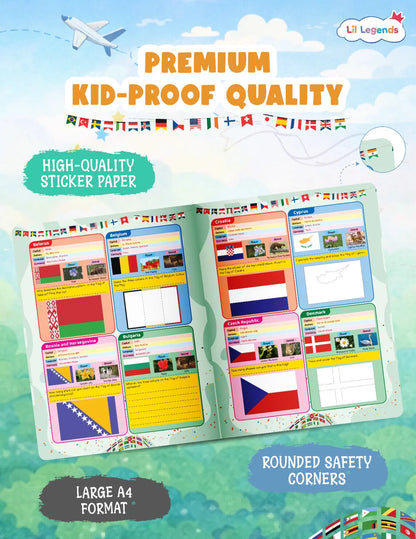 Lil Legends My First Book of Flags for Kids | Illustrated World Flags Picture Book | Builds Knowledge of Countries, Cultures & Visual Learning | Ages 4+ Years