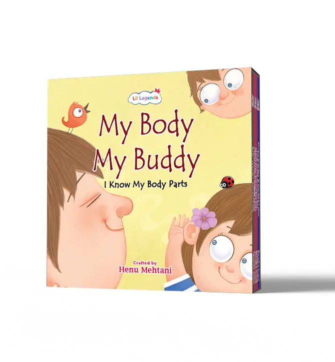 Lil Legends My Body My Buddy Slipcase, Set of 6 Books | I Know My Body Parts - Eyes, Ears, Nose, Mouth, Hands, Feet | Early Learning Body Parts Books for Kids Age 0-8 Years 