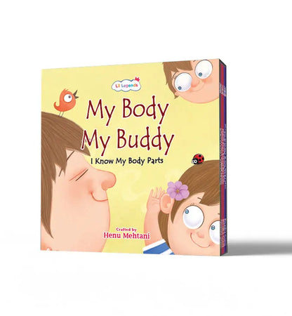 Lil Legends My Body My Buddy Slipcase, Set of 6 Books | I Know My Body Parts - Eyes, Ears, Nose, Mouth, Hands, Feet | Early Learning Body Parts Books for Kids Age 0-8 Years 
