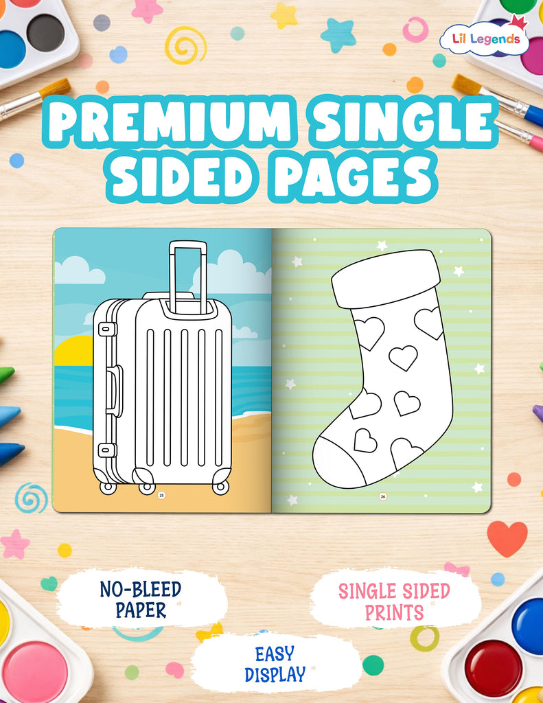 Crayon Colouring Book Vol. 2 | Bold & Easy for Little Legends 