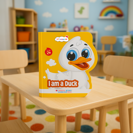 Duck Shaped Board Book for Toddlers | Fun Farm Animal Learning | Ages 2+