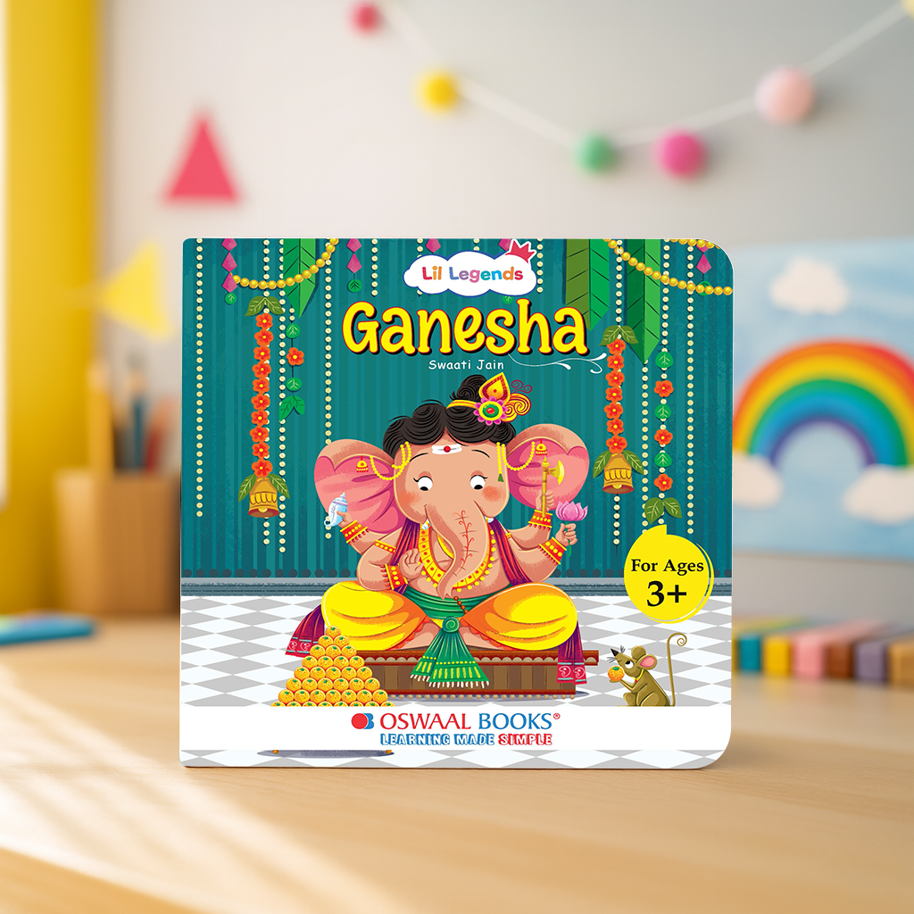 Ganesha Story Board Book for Kids | Indian Mythology for Children Age 3+ | Illustrated Board Book with Moral Lessons