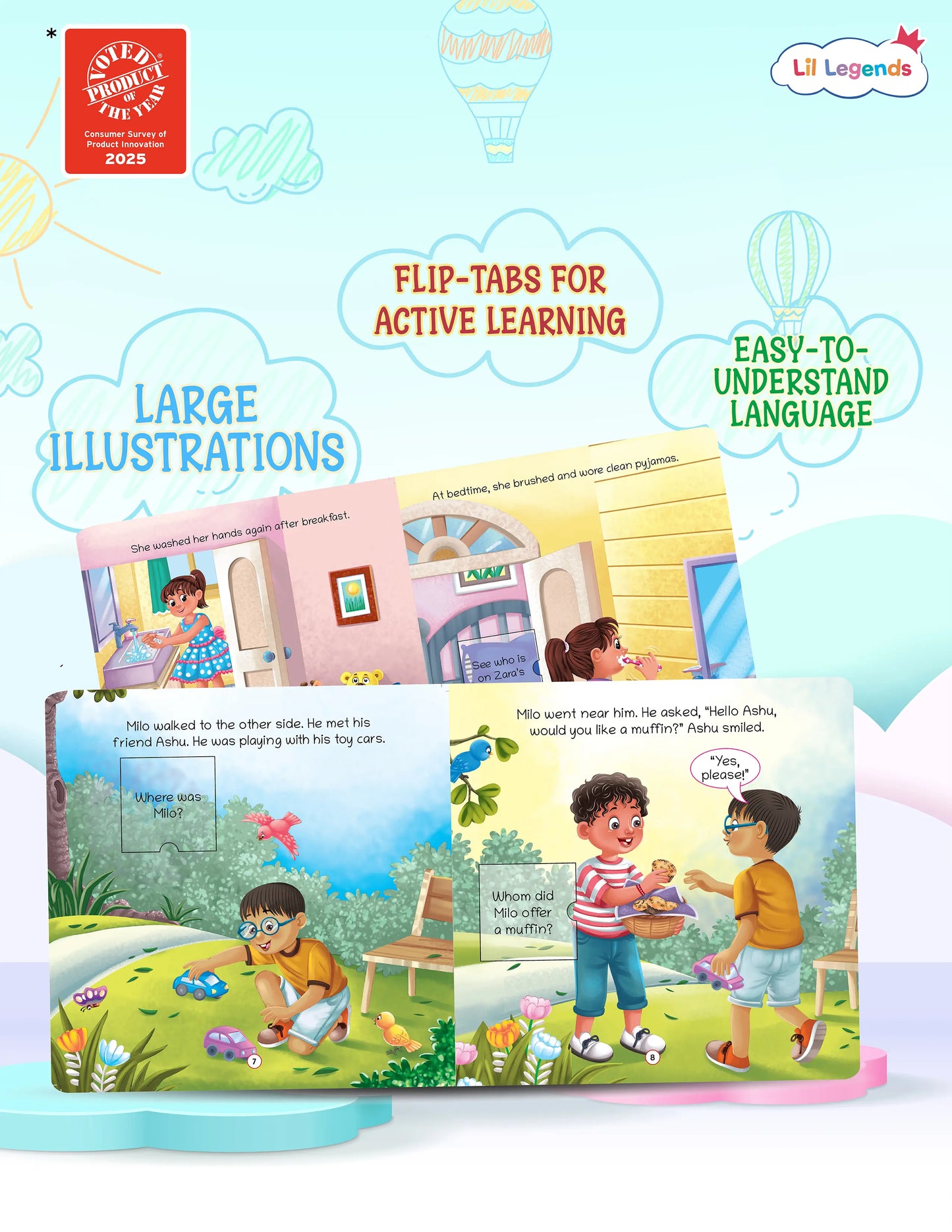 Good Habits Book Set for Toddlers (Ages 2–6) – 5 Picture Books in Slipcase 