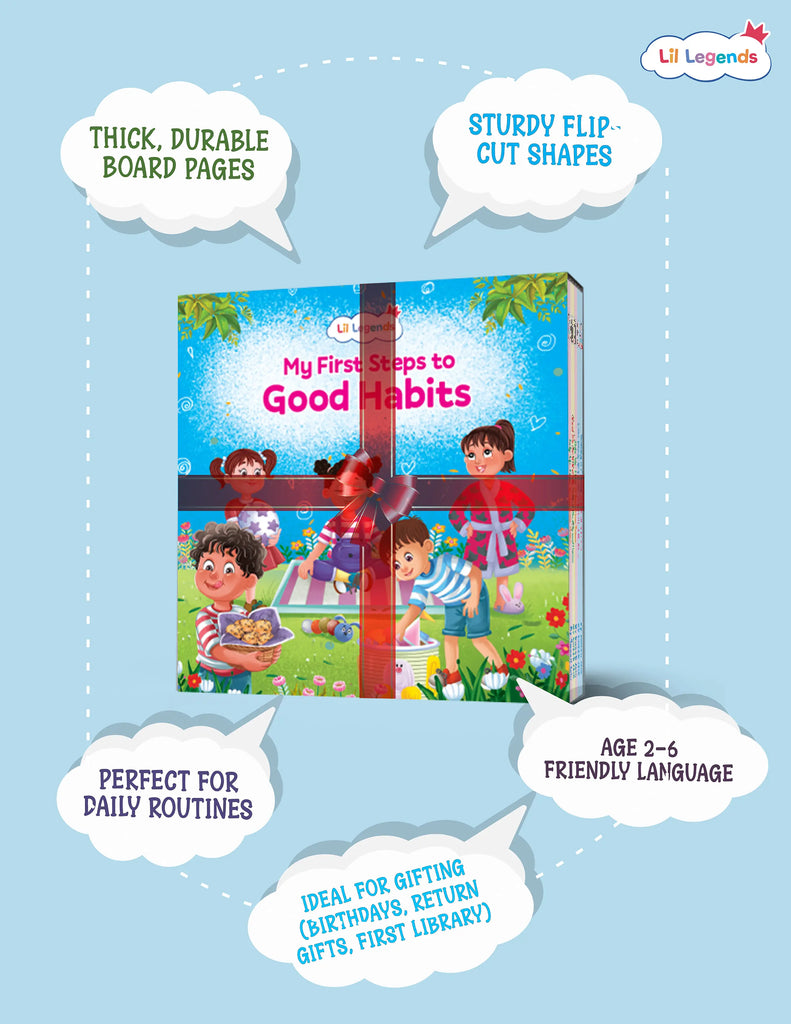 Good Habits Book Set for Toddlers (Ages 2–6) – 5 Picture Books in Slipcase 