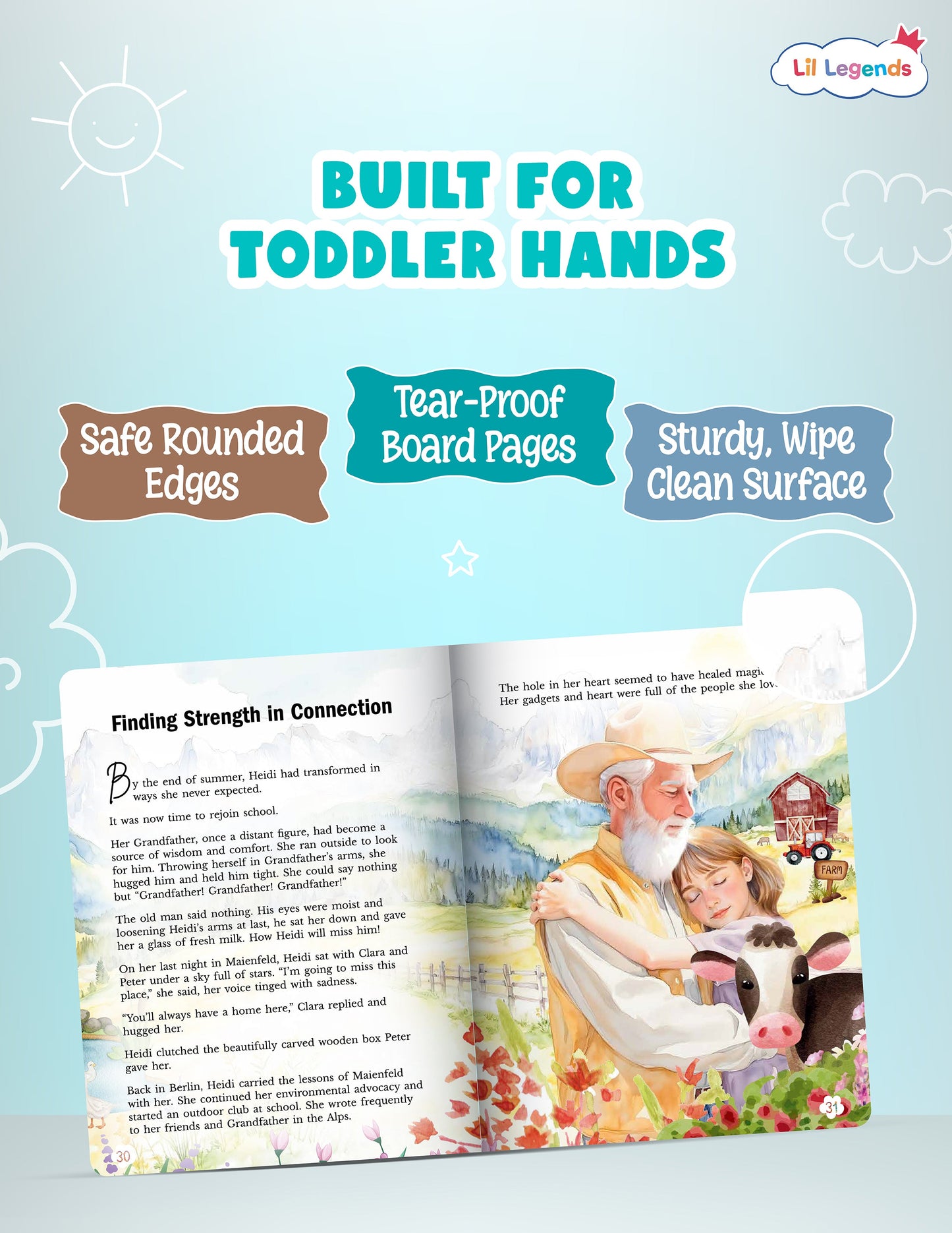 Heidi: A Heartwarming Story of Home & Kindness (Board Book for Ages 2+) 