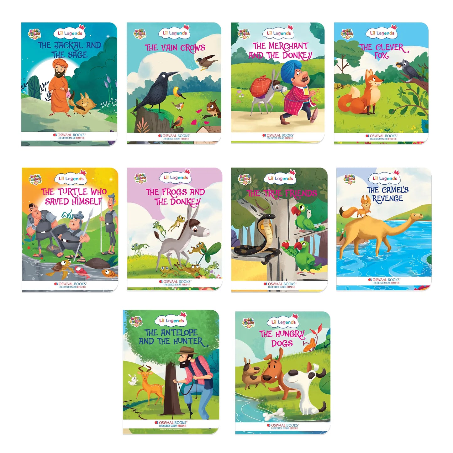Lil Legends Moral Stories for Kids Age 2+ Years - Set of 10 Illustrated Story Books | Short English Bedtime Stories with Colourful Pictures | Picture Books for Early Readers 