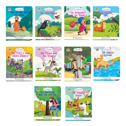 Lil Legends Moral Stories for Kids Age 2+ Years - Set of 10 Illustrated Story Books | Short English Bedtime Stories with Colourful Pictures | Picture Books for Early Readers 