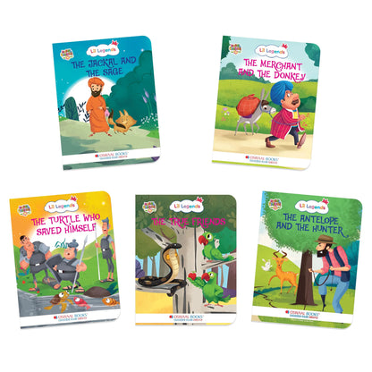 Lil Legends Illustrated Moral Stories for Kids Age 2+ Years - Set 2 of 5 Story Books | Short English Bedtime Stories with Colourful Pictures | Picture Books for Early Readers 