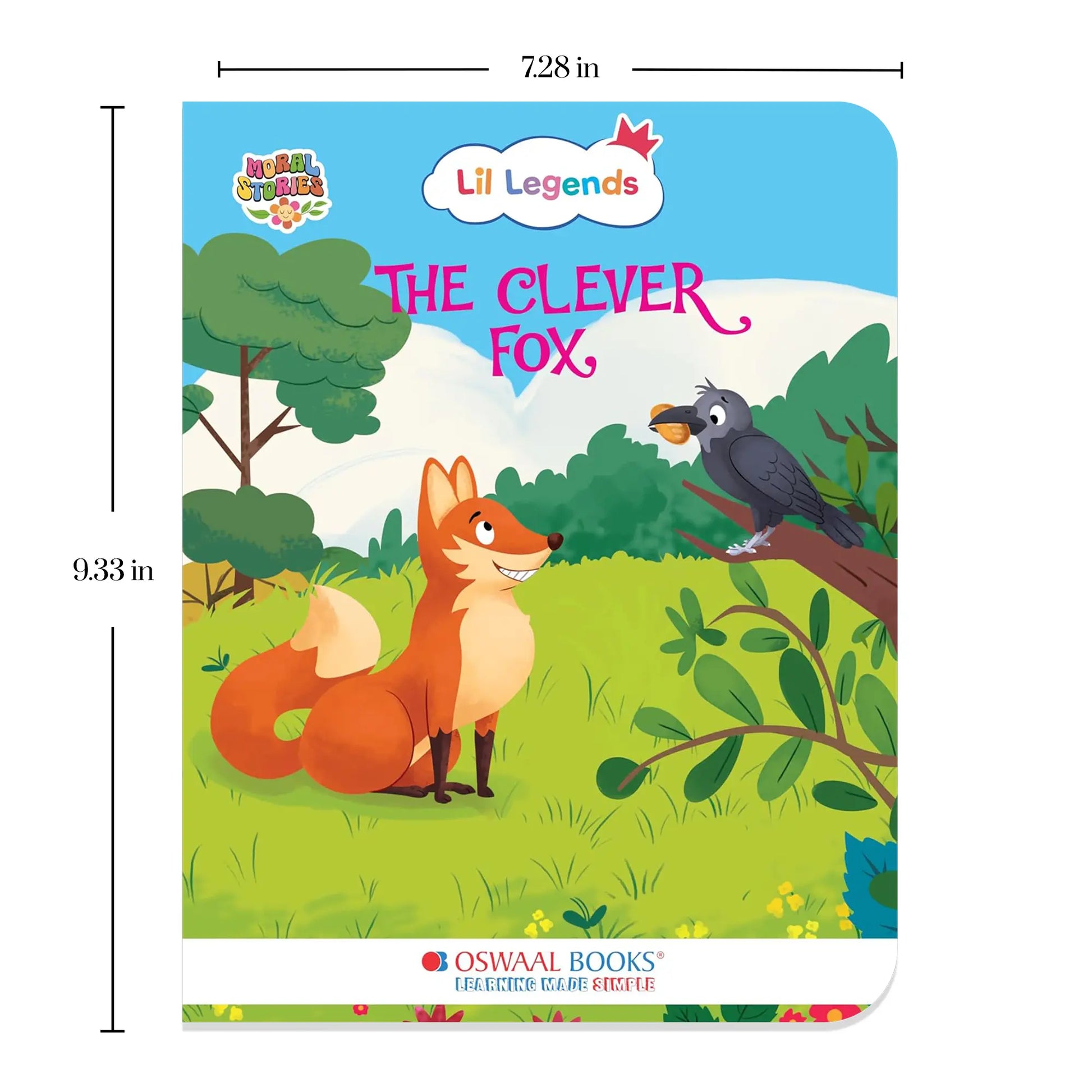 Oswaal Lil Legends Moral Story Books for Kids Age 2+ Years - The Clever Fox | Short English Bedtime Stories with Colourful Illustrations | Picture Book for Early Readers 