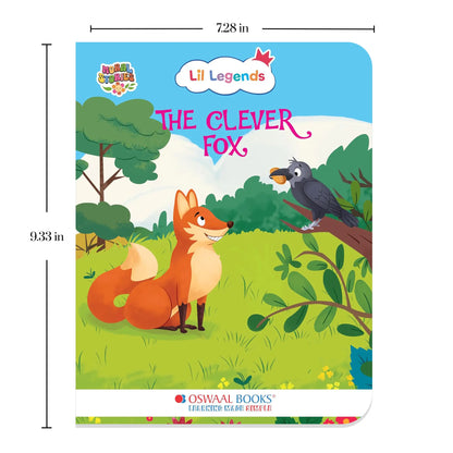 Oswaal Lil Legends Moral Story Books for Kids Age 2+ Years - The Clever Fox | Short English Bedtime Stories with Colourful Illustrations | Picture Book for Early Readers 