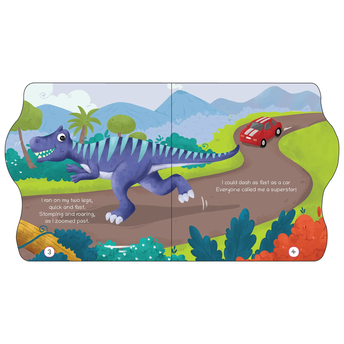 Lil Legends Dino Shaped Board Book for Kids | I am an Allosaurus | Illustrated Dinosaur Story Book | Early Learning Picture Book | Age 2-5 Years | Board Book | Durable Edition 