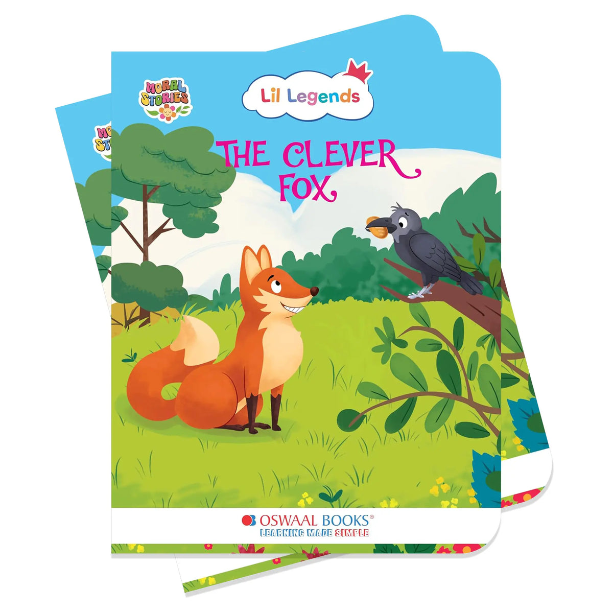 Oswaal Lil Legends Moral Story Books for Kids Age 2+ Years - The Clever Fox | Short English Bedtime Stories with Colourful Illustrations | Picture Book for Early Readers 