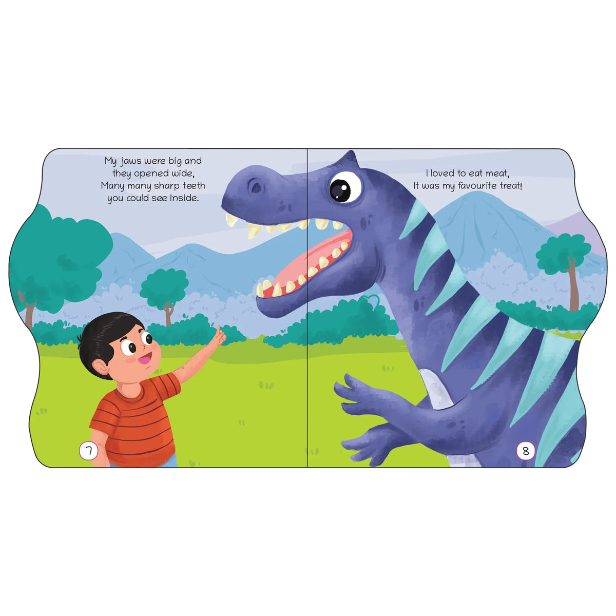 Lil Legends Dino Shaped Board Book for Kids | I am an Allosaurus | Illustrated Dinosaur Story Book | Early Learning Picture Book | Age 2-5 Years | Board Book | Durable Edition 