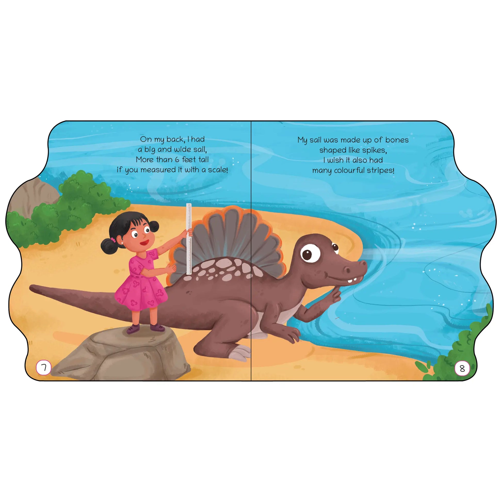 Lil Legends Dino Shaped Board Book for Kids | I am a Spinosaurus | Illustrated Dinosaur Story Book | Early Learning Picture Book | Age 2-5 Years | Board Book | Durable Edition 