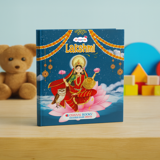 Enchanting Tale of Goddess Lakshmi | Illustrated Board Book for Kids | Short Mythological Bedtime Story | Ages 3+