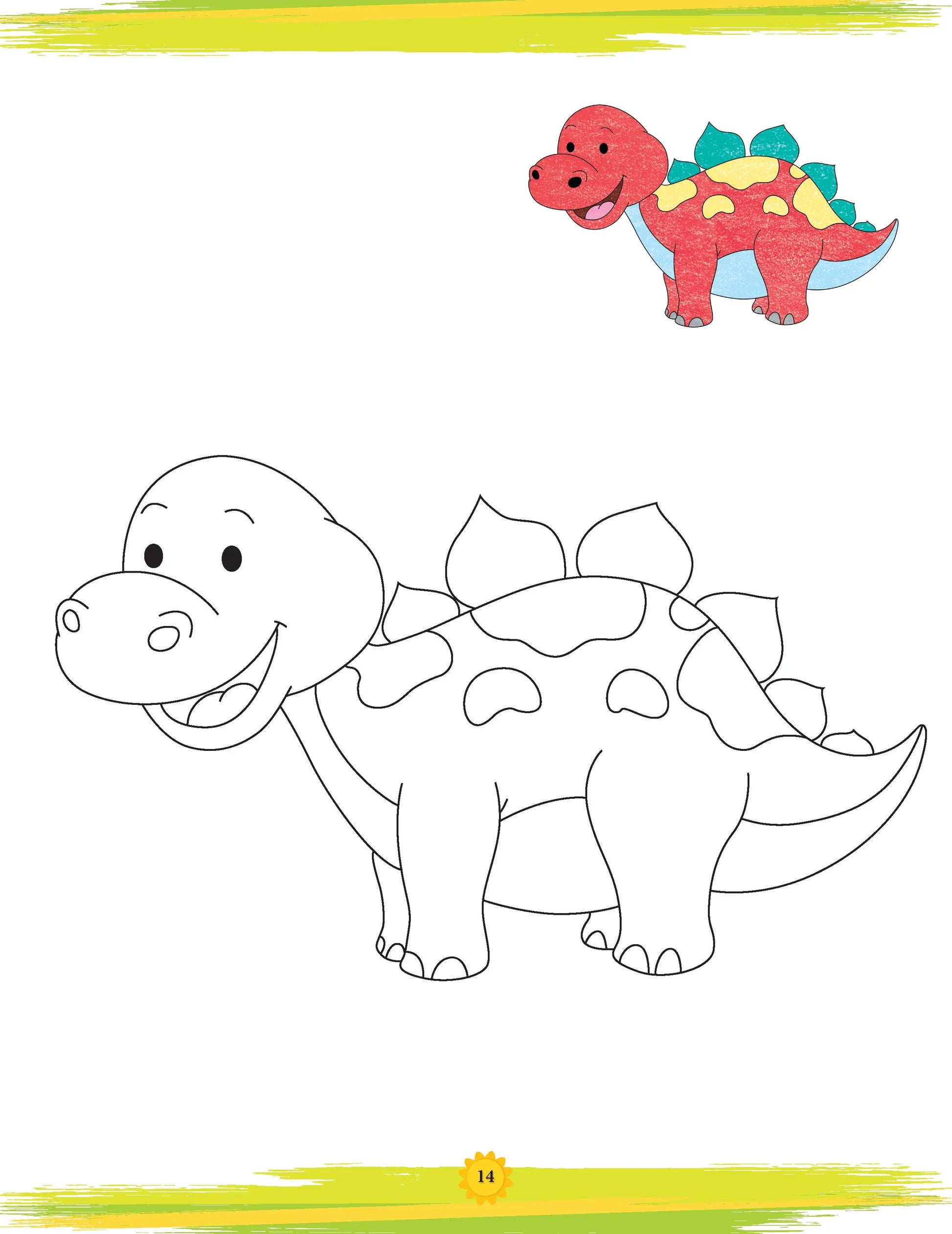Lil Legends Book of Copy Colouring for Kids | Dinosaurs Theme | Fun Colouring Activity Book | Creativity, Colour Recognition & Fine Motor Skills | Age 3+ Years 