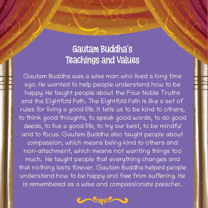 Lil Legends Gautam Buddha Story Boardbook for Kids | Illustrated Life Stories with Moral Lessons | Cultural Learning Picture Book | Easy Language | Ages 5–10 Years