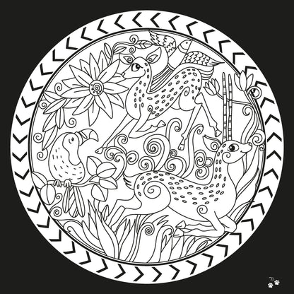 Lil Legends Let's Colour Our Animals Colouring Book for Kids | Builds Colour Recognition, Focus and Creativity | Travel-Friendly Hardboard Support | For UKG/Primary |  Age 4+ 
