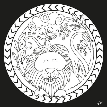 Lil Legends Let's Colour Our Animals Colouring Book for Kids | Builds Colour Recognition, Focus and Creativity | Travel-Friendly Hardboard Support | For UKG/Primary |  Age 4+ 