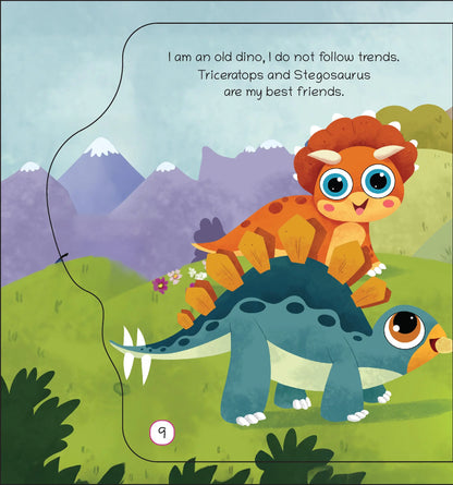 Lil Legends Dino Shaped Board Book for Kids | I am a T-Rex | Illustrated Dinosaur Story Book | Early Learning Picture Book | Age 2+ Years | Board Book | Durable