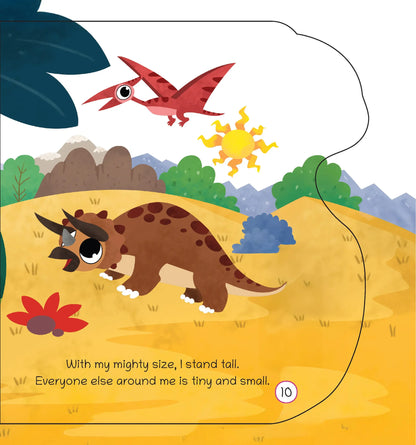 Lil Legends Dino Shaped Board Book for Kids | I am an Apatosaurus | Illustrated Dinosaur Story Book | Early Learning Picture Book | Age 2+ Years | Board Book | Durable