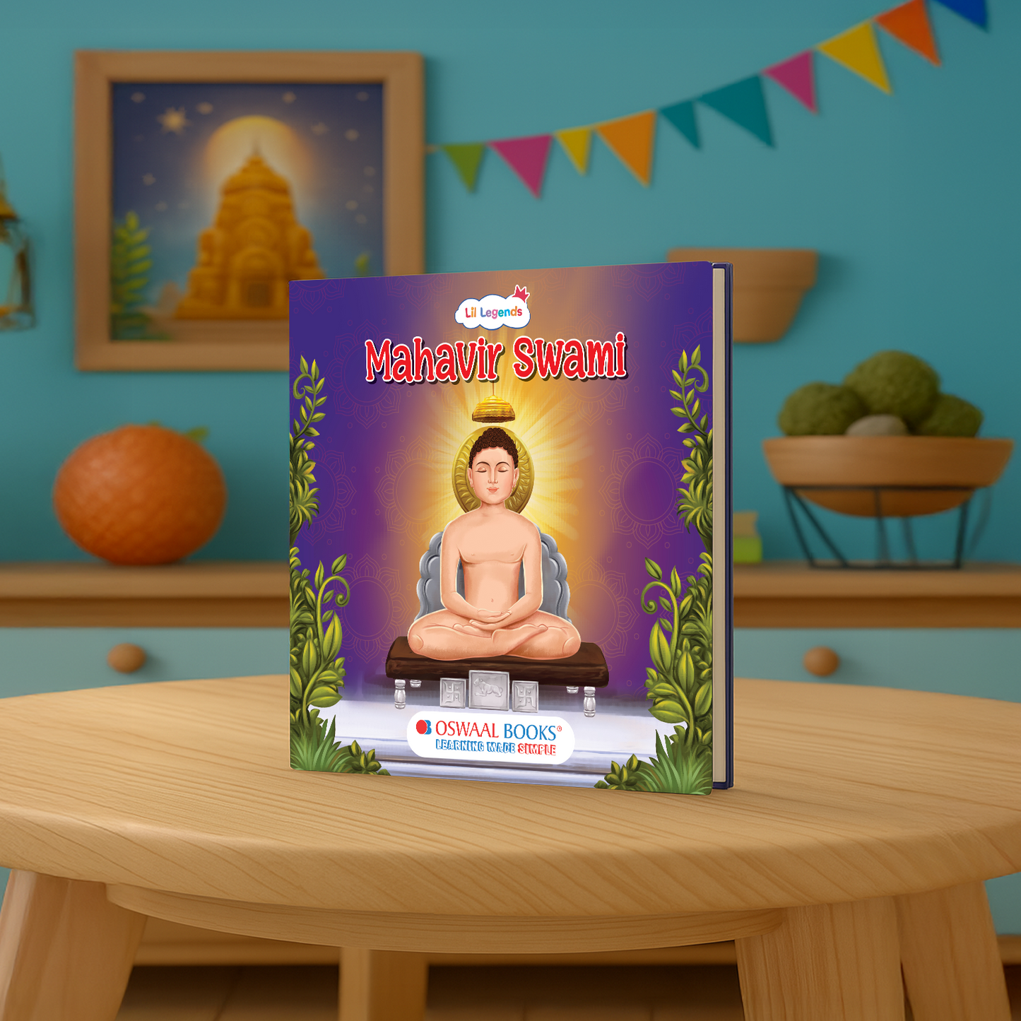 Inspiring Tale of Mahavir Swami | Illustrated Board Book for Kids | Short Mythological Bedtime Story | Ages 3+