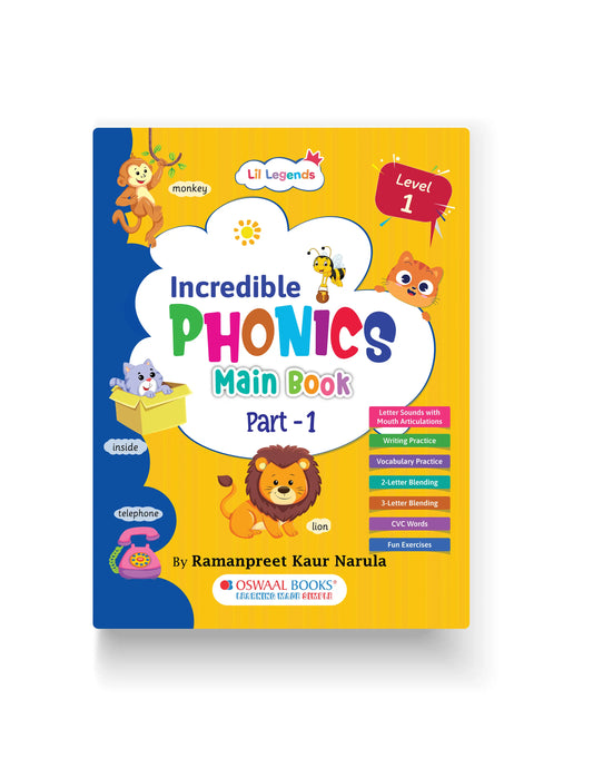 Phonics Book for Kids Age 3–6 – Level 1 Part 1 | Learn Letter Sounds & First Words 