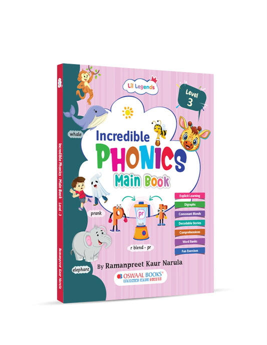 Incredible Phonics Level 3 Part 1 | Digraphs, Blends & Decodable Stories (Ages 4-7) 