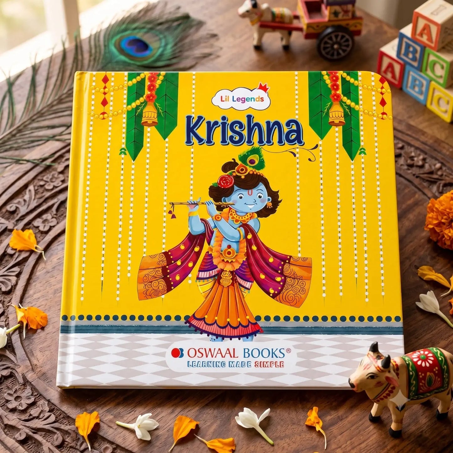Lil Legends My Little Board Book of Mythological Tales of Lord Krishna for Kids Age 3+ Years | Enchanting Indian Stories with Colourful Illustrations | Hindu Mythology Picture Book 