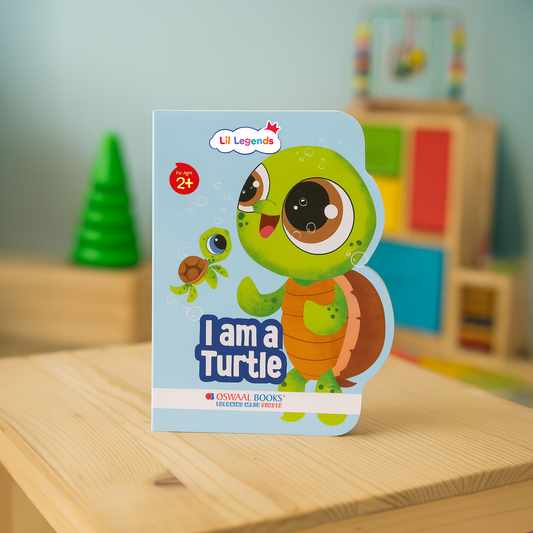 Turtle Shaped Board Book for Toddlers | Fun & Educational Sea Animal Book | Ages 2+
